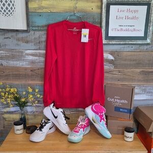 Nike Red Long Sleeve Top